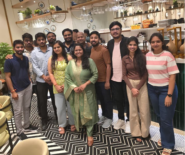 Bangalore team celebrating Yashika's and Chandini's birthday